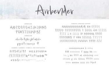 Airbender Letters