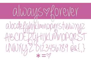 Always Forever Letters