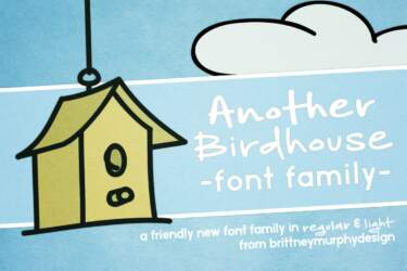 Another Birdhouse Font Family