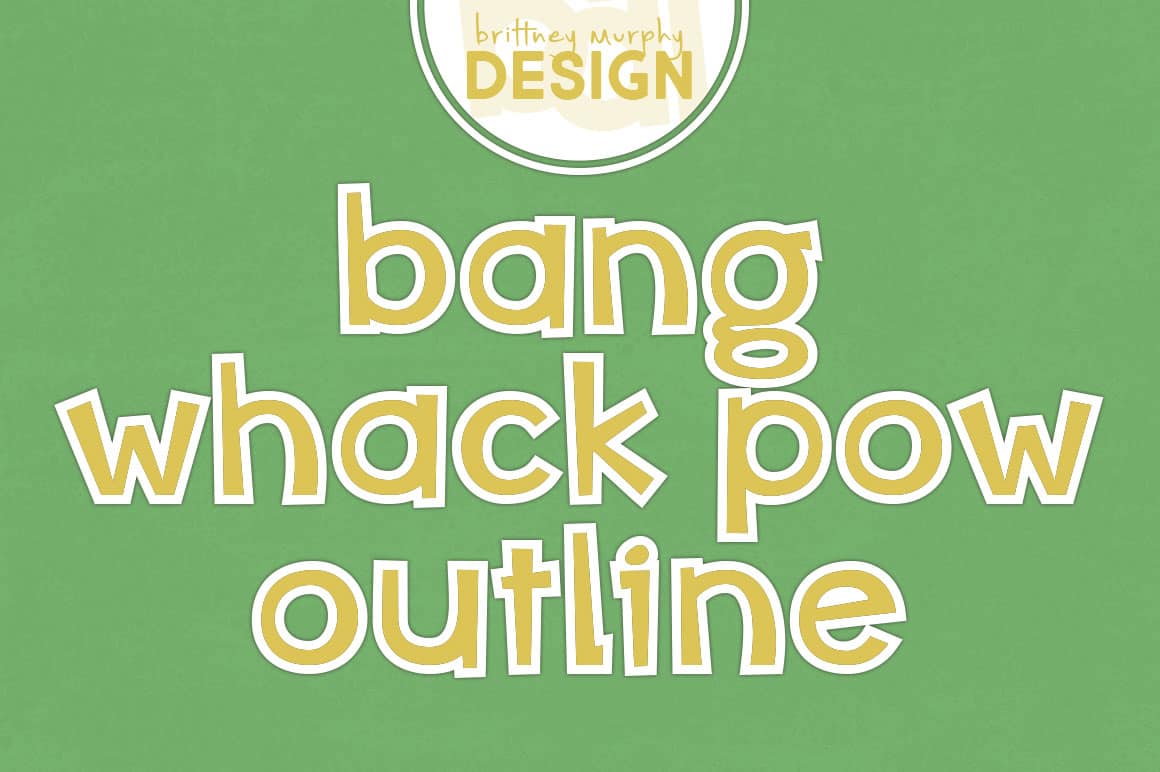 Bang Whack Pow Outline