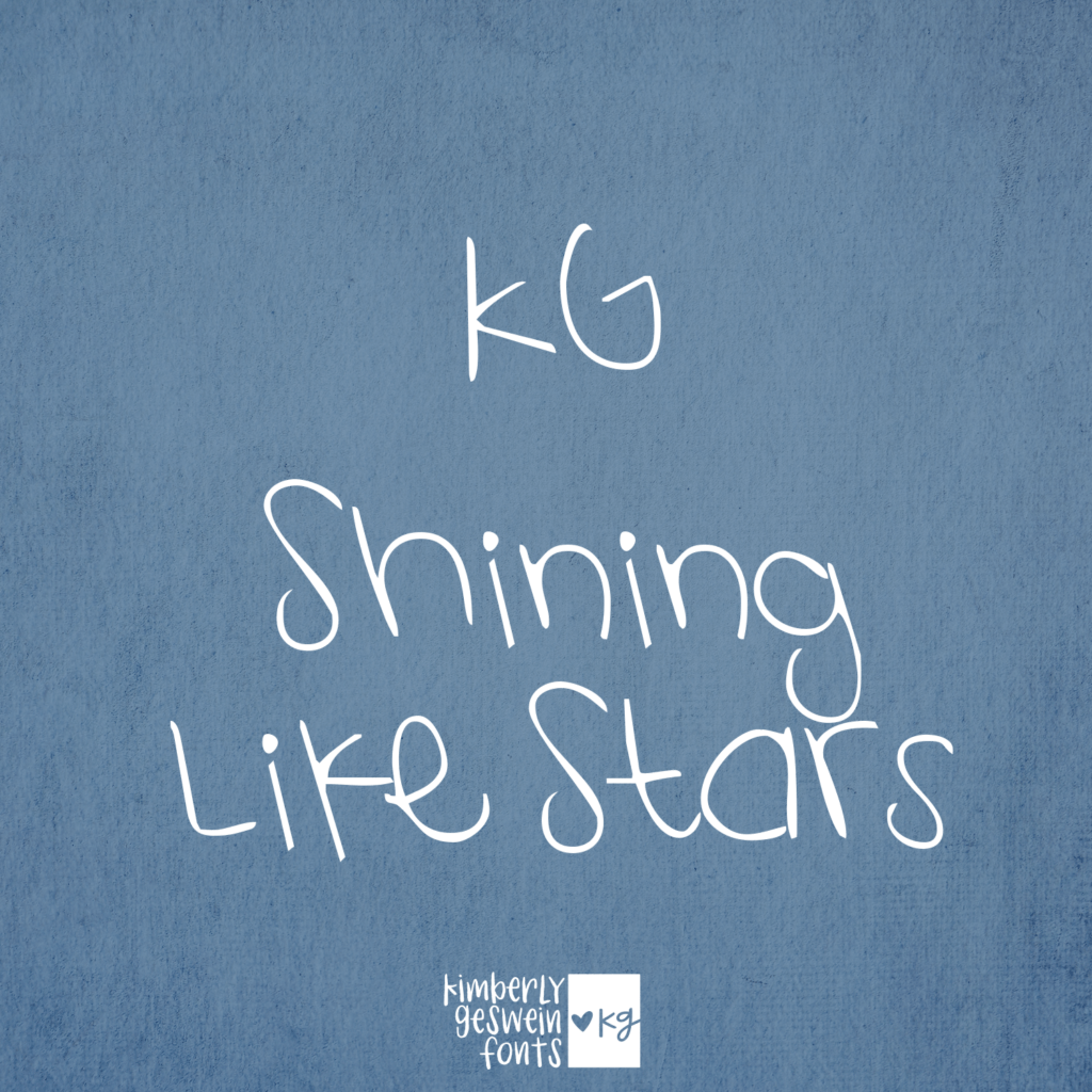 Kg Shining Like Stars Title