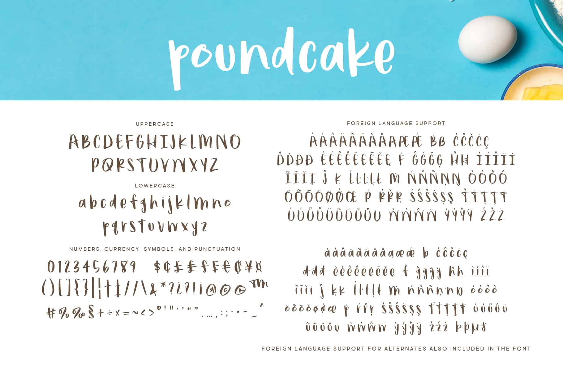 Poundcake Regular Letters