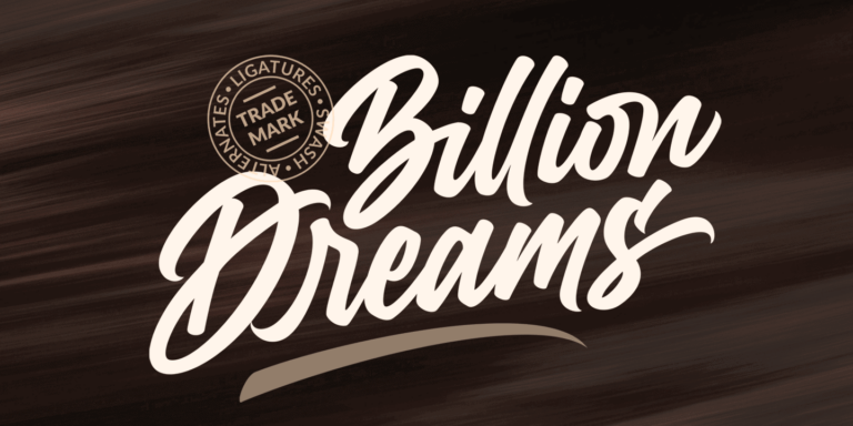 Billion Dream Font