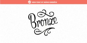 Bronze Script Poster
