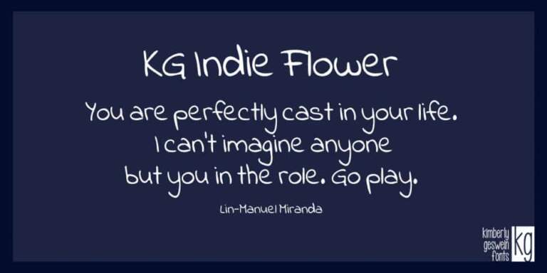 Kg Indie Flower Font