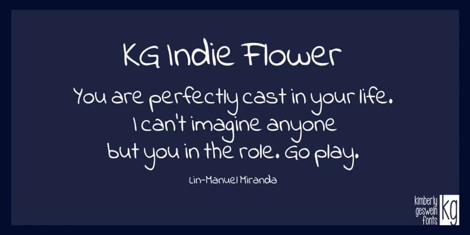 Kg Indie Flower Font