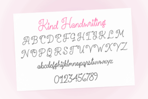 Kind Handwriting 2
