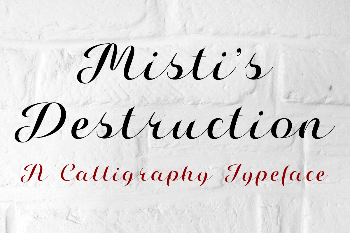 Stylish Calligraphy Font, Misti's Fonts