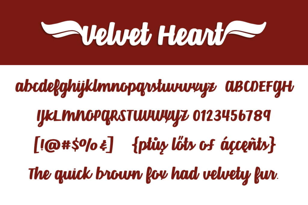Velvet Heart Letters