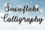 Snowflake Calligraphy Flag