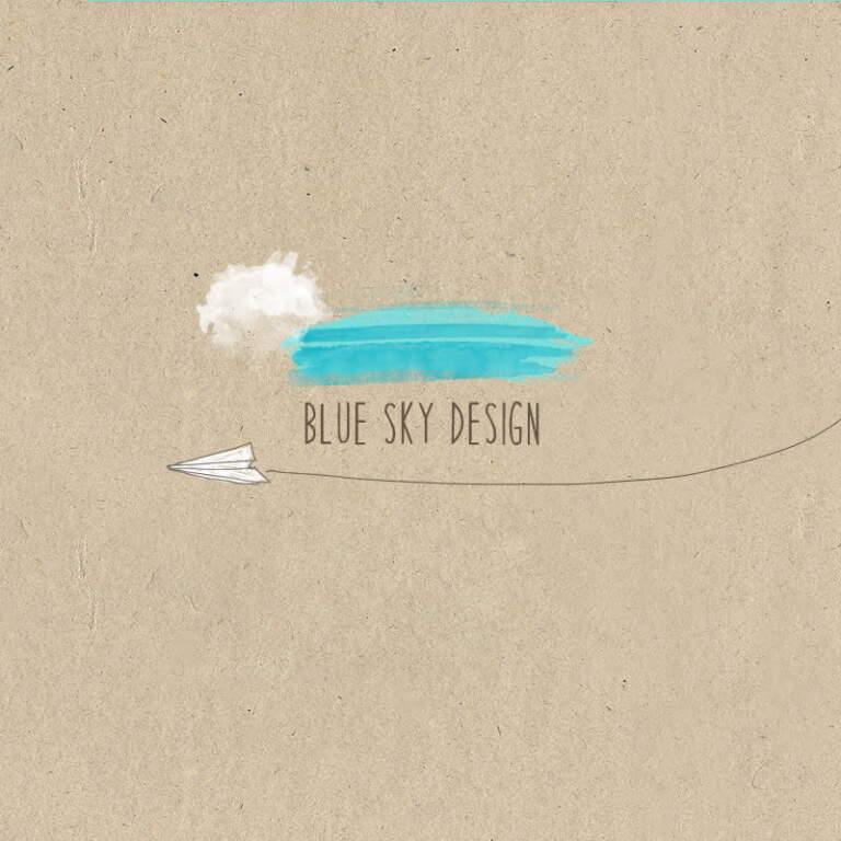 Blue Sky Design Paper Icon
