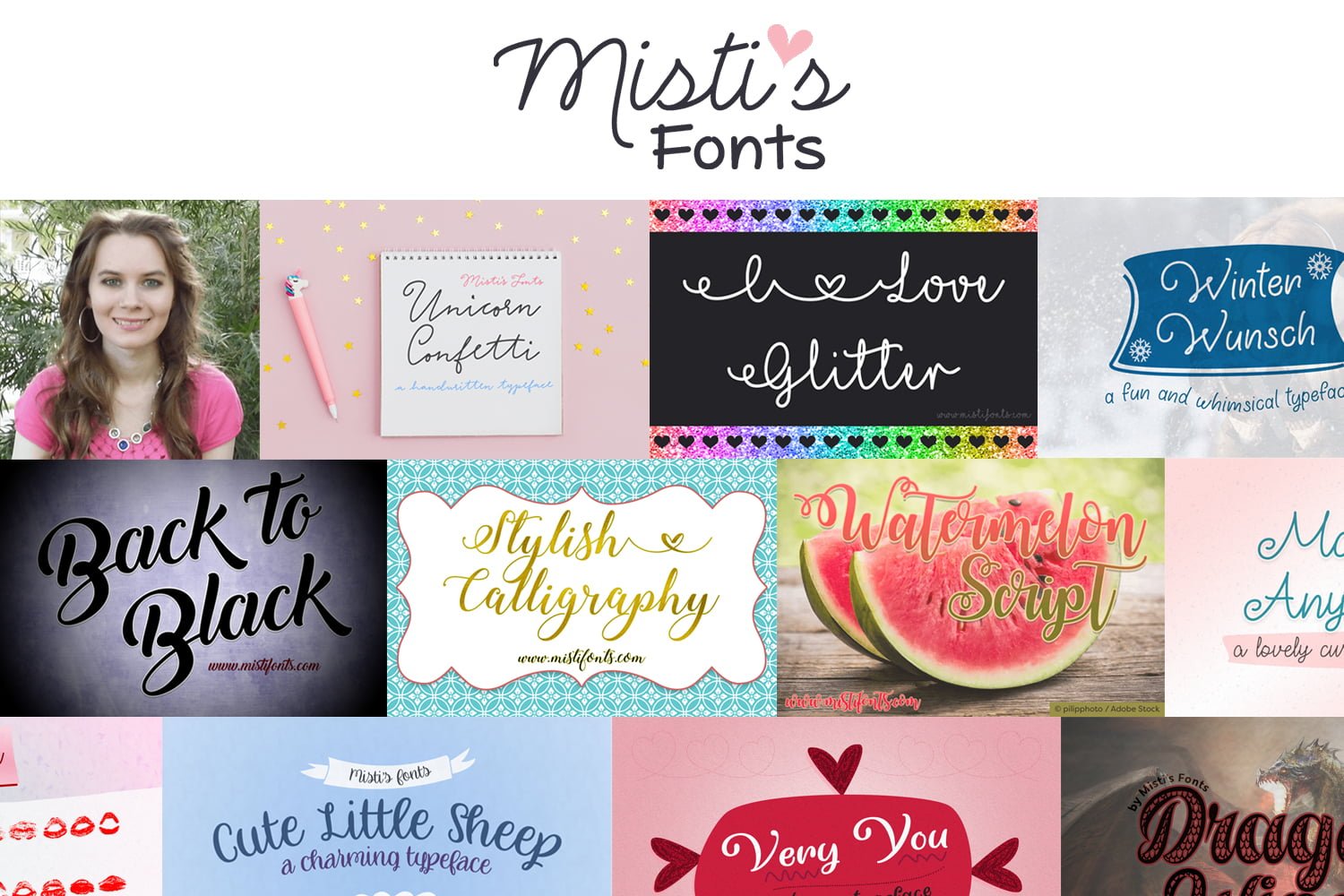 Stylish Calligraphy Font, Misti's Fonts