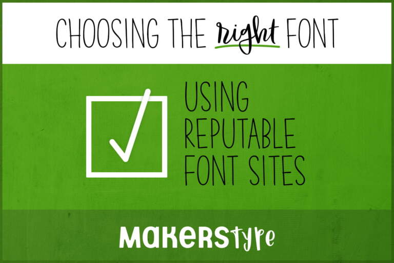 Reputable Font Sites