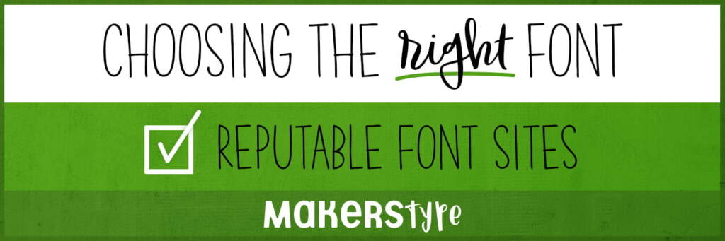 Reputable Font Sites