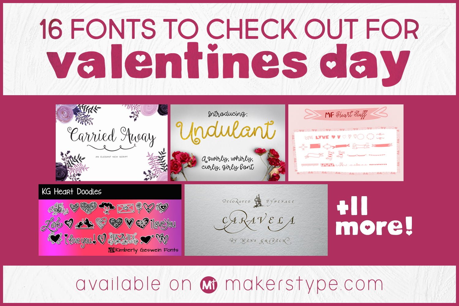 16 Great Valentines Fonts and Dingbats for 2021 1 Valentines Fonts Regular Image