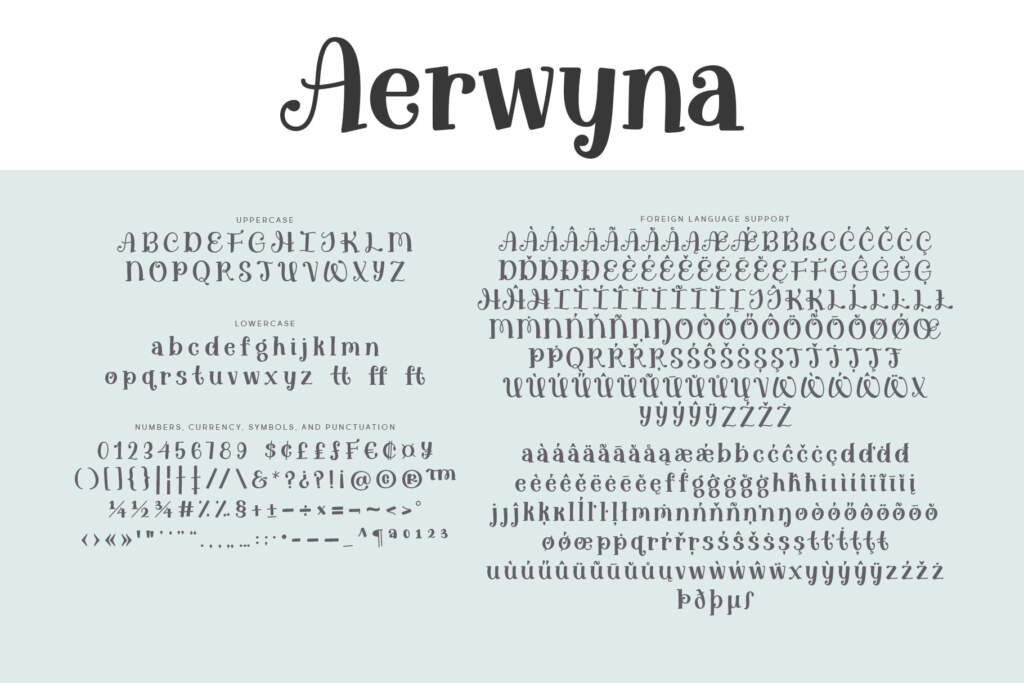 Aerwyna Regular Letters