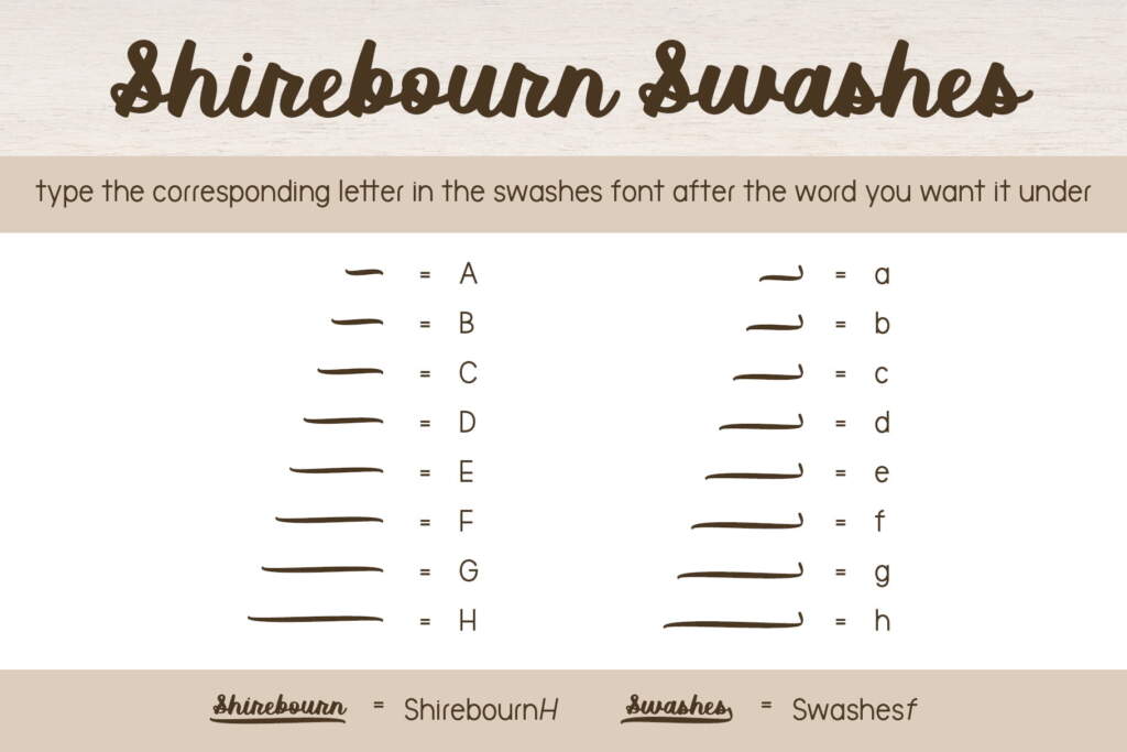 Shirebourn Regular Swashes