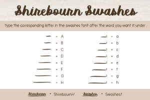 Shirebourn Regular Swashes