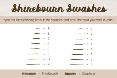 Shirebourn Regular Swashes