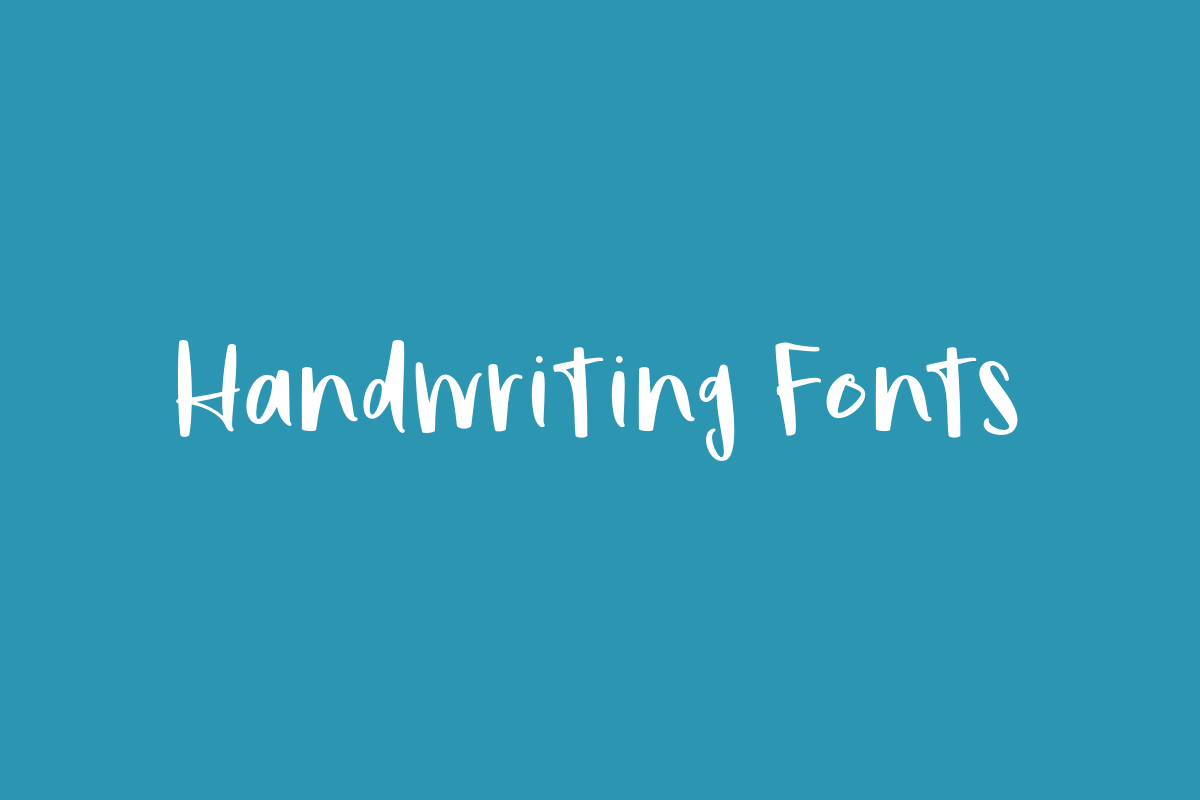 Handwriting Fonts