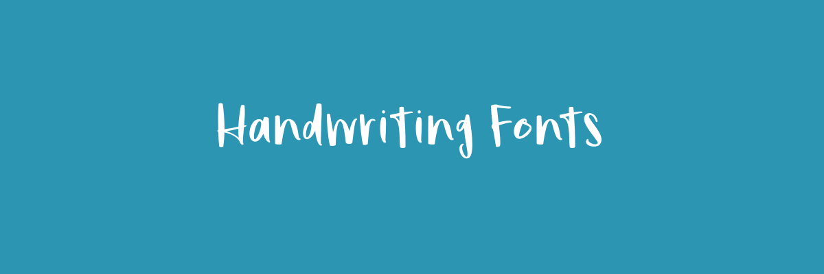 Handwriting Fonts