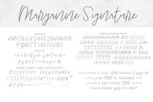 Maryanne Signature Letters Regular