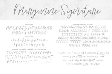 Maryanne Signature Letters Regular
