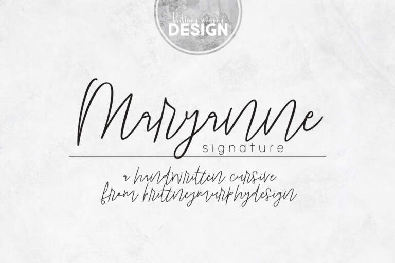 Maryanne Signature Title Regular