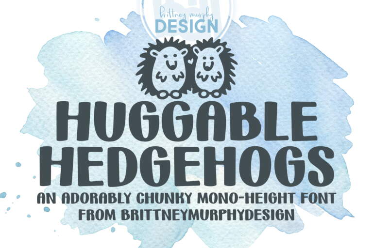 Huggable Hedgehogs Font