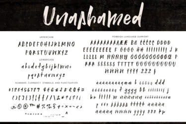 Unashamed Regular Letters