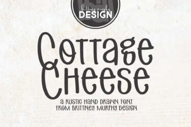Cottage Cheese Font