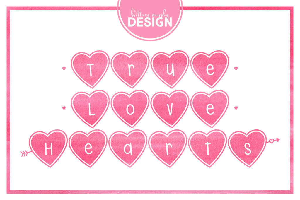 True Love Hearts Regular Title