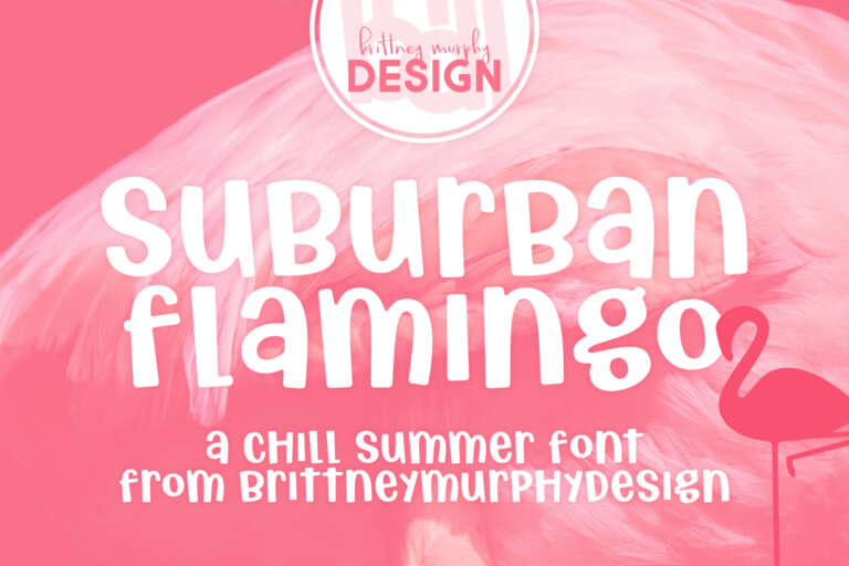 Suburban Flamingo Font