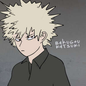 Bakugou Katsuki photopea drawing