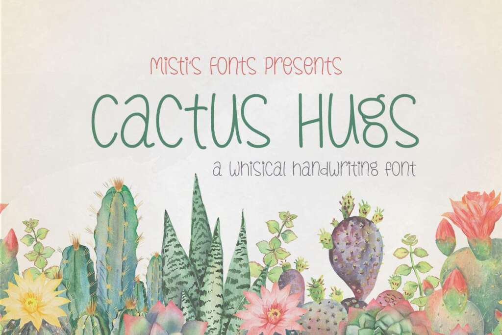 Cactus Hugs Font