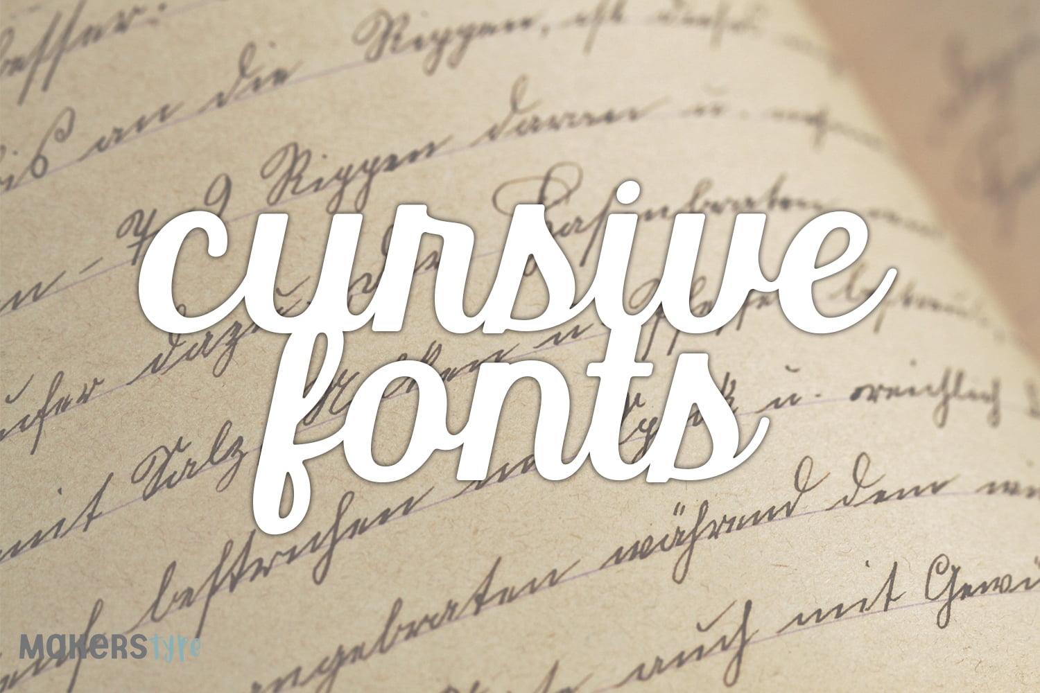 Cursive Fonts Title