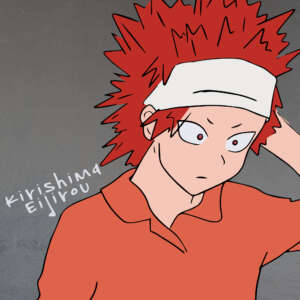 Kirishima Eijirou photopea drawing