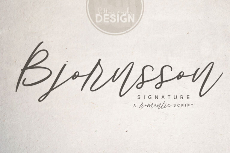 Bjornsson Signature Font