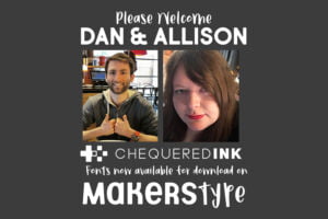 Please Welcome Dan and Allison | Chequered Ink Graphic