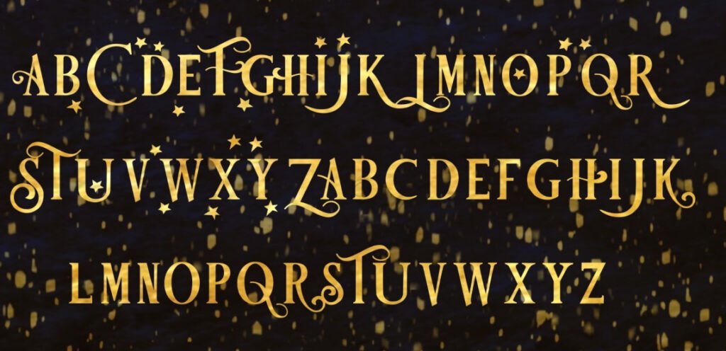 Festival Font Letters