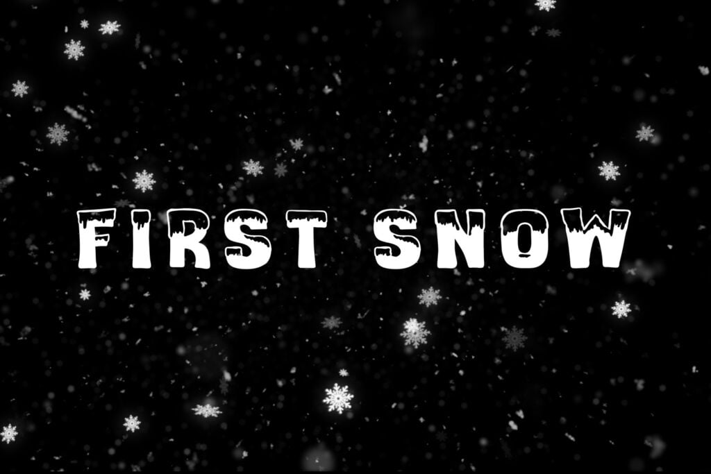 First Snow Font