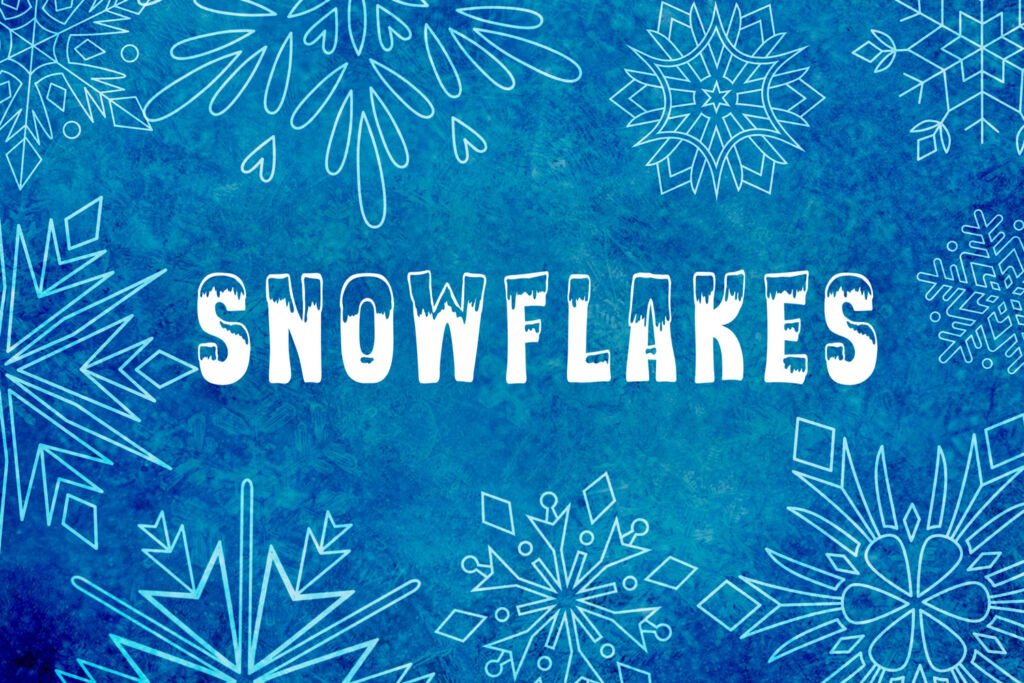 First Snow Font Snowflakes