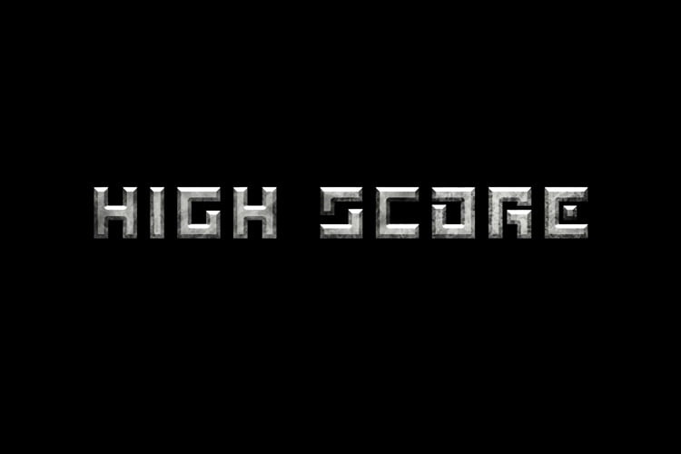 Jigsaw Font High Score