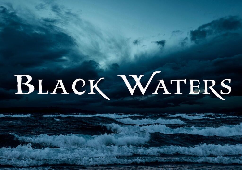 Pirate Ship Font Sample Black Water