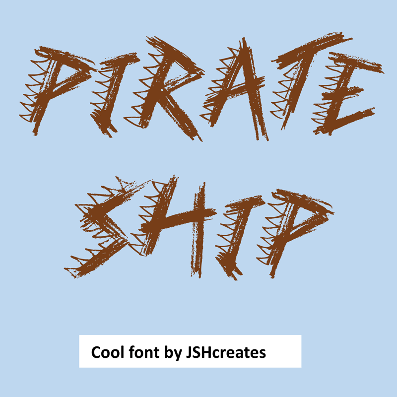 Pirate Ship Font