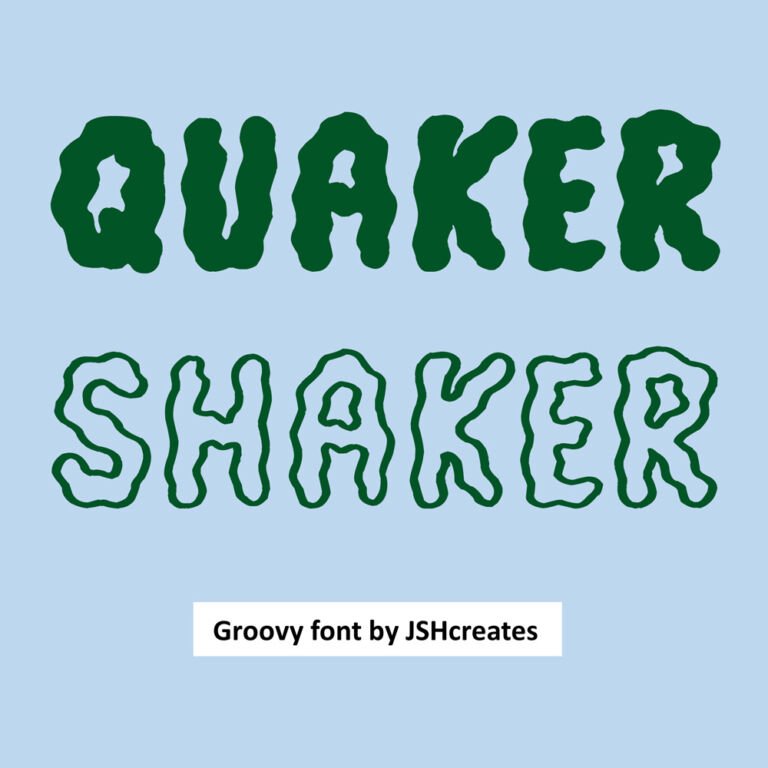 Quaker Shaker Font