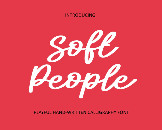 Soft People Font