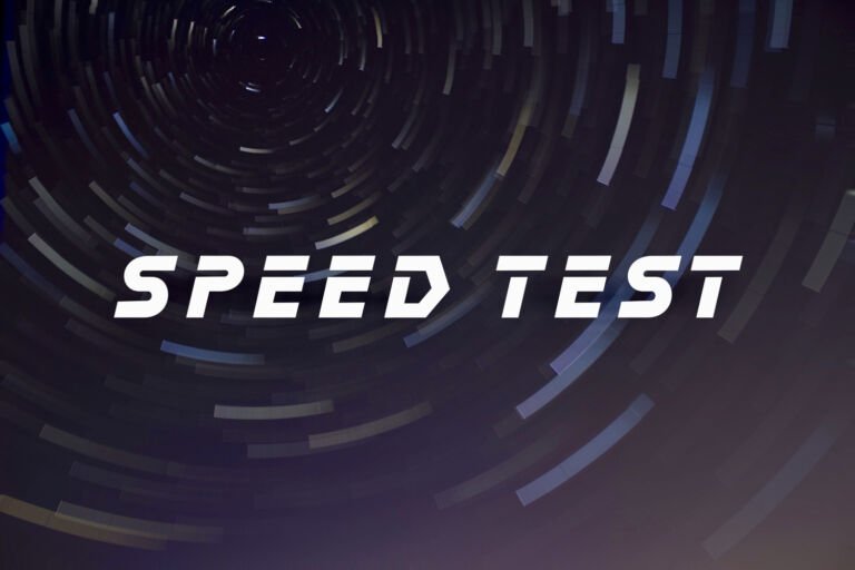 Speed Test Font