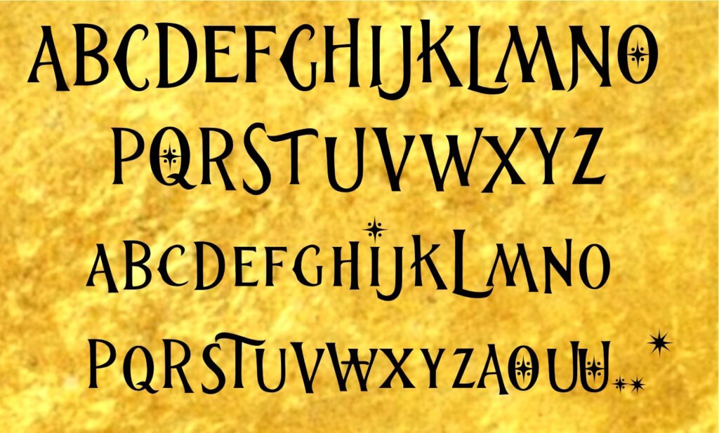 The Nutcracker Font Letters