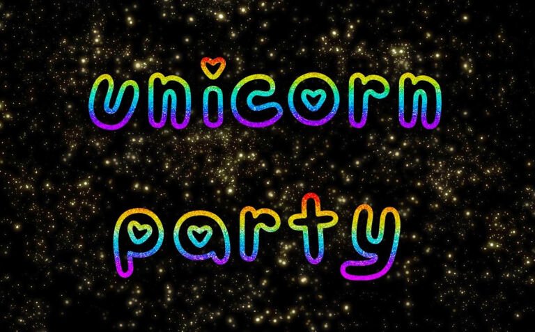 Unicorn Party Font Sample